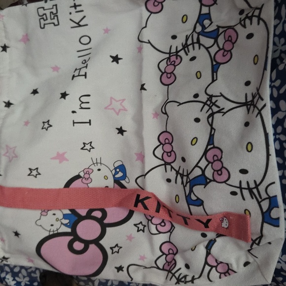 Hello Kitty  Canvas Zipper Bag NWOT - Picture 1 of 7